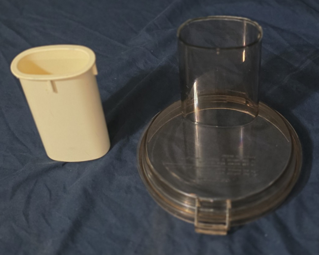Cuisinart Robot Coupe Food Processor CFP-9 France Lid + Pusher 2 Piece