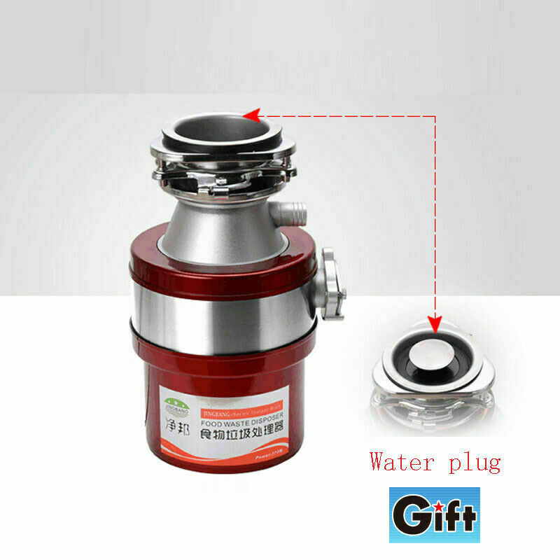 220V 1000ML Kitchen Food Waste Processor Disposer Garbage Disposal Crusher 370W