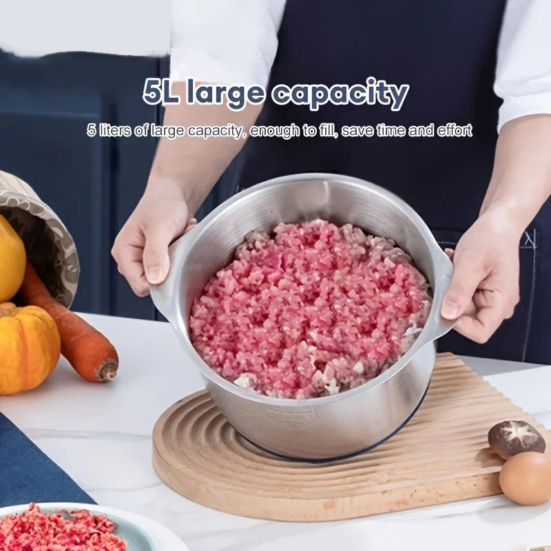 304 Stainless Steel Multifunctional Electric Food Processor 2L 3L 5L Meat Grinde