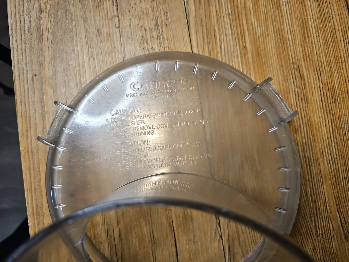 Cuisinart Lid Cover DLC-2011-WBC Food Processor Replacement Part Custom Prep 11