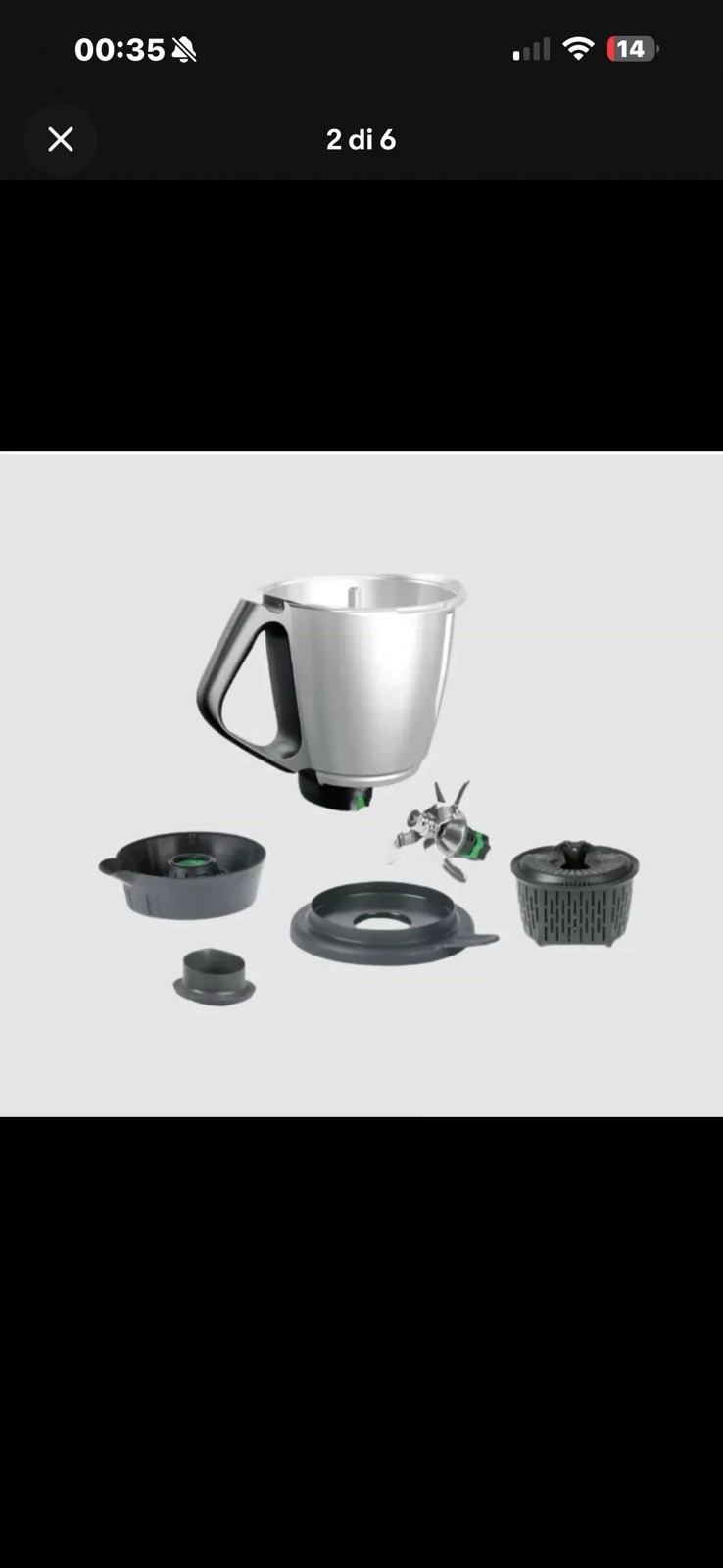 BIMBY TM6 COMPLETE MUG NEW ORIGINAL VORWERK THERMOMIX COMPLETE WITH BLADES
