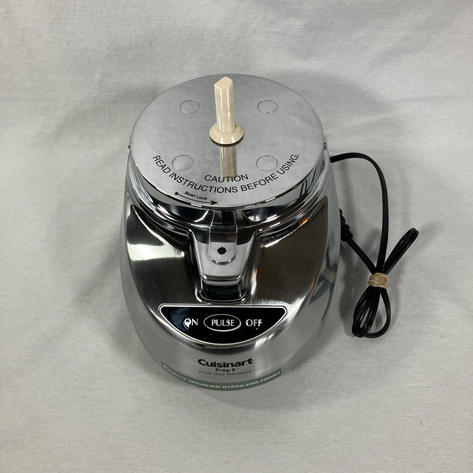 Cuisinart Prep 9-Cup Food Processor Chrome DLC-2009CHB Motor Base Only – Tested