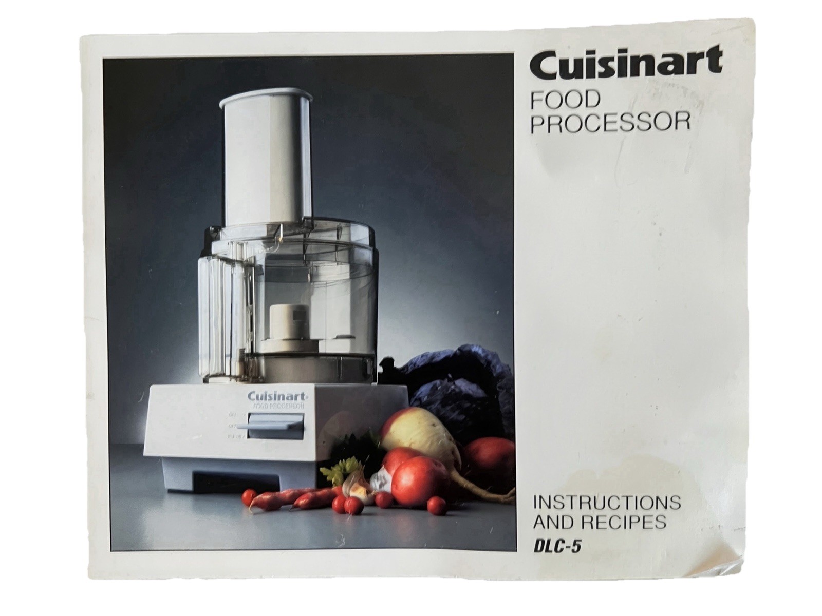 Cuisinart 7 Cup Food Processor DLC-5 TX White TESTED & WORKING