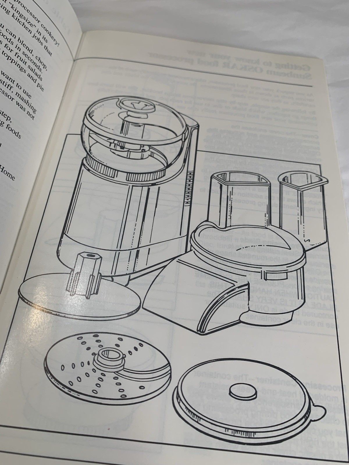 Sunbeam Oskar 14081 Food Processor Slicer Shredder Complete Manual France