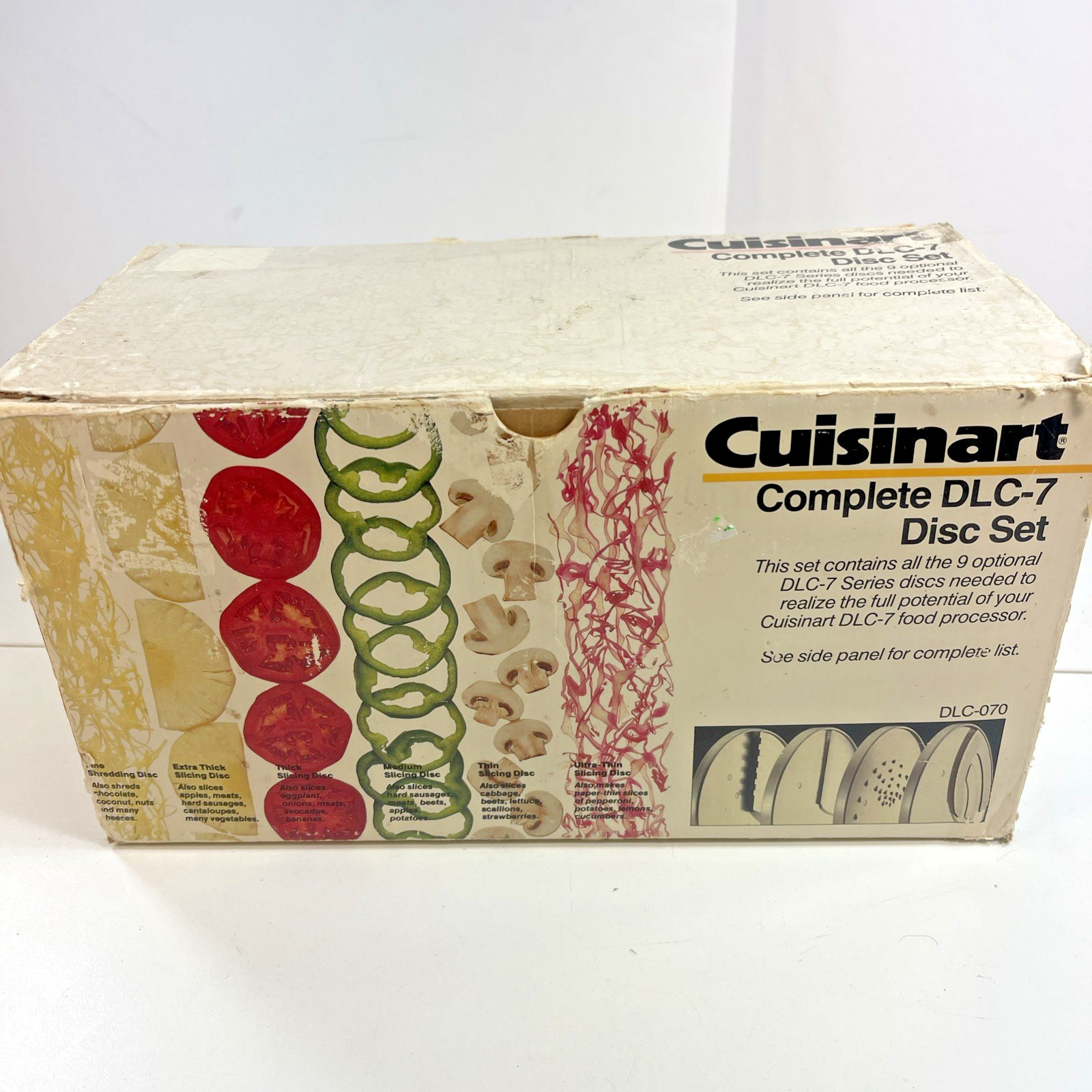 Cuisinart DLC-7 Food Processor 9 Disc Set DLC-070 Blades – Complete