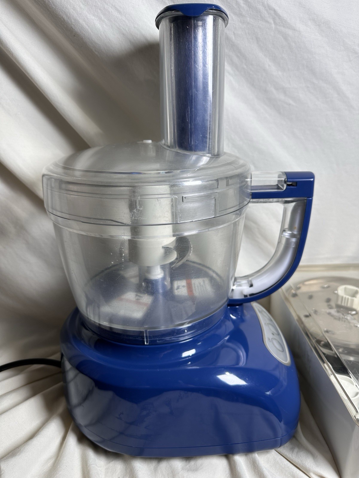 KitchenAid Food Processor KFP750BW1 Blue w/ Slicing Shredding Discs Accessories