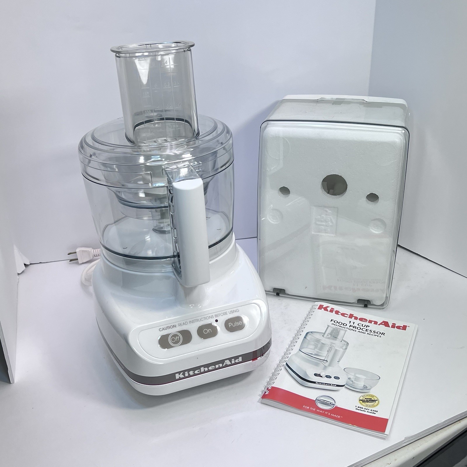 Kitchen Aid Food Processor 11 Cup Model KFP600 WHITE REFURBISHED