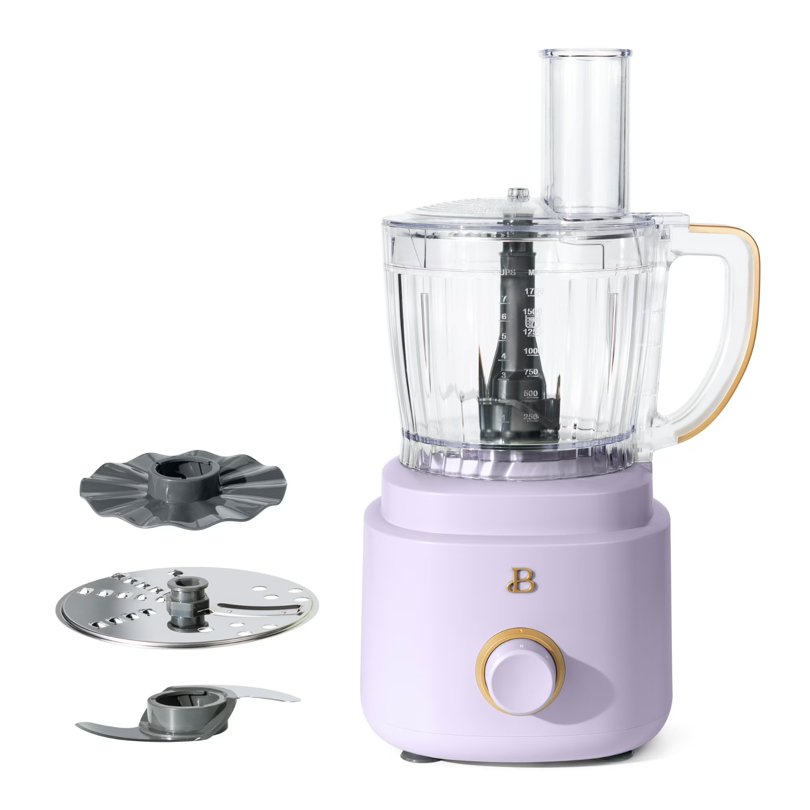 Beautiful 10-Cup Food Processor with Accessories, Lavender by Drew Barrymore