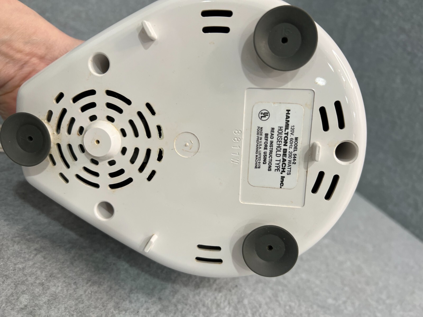 Hamilton Beach Emmie Food Processor 544 Motor Base Replacement Part Works