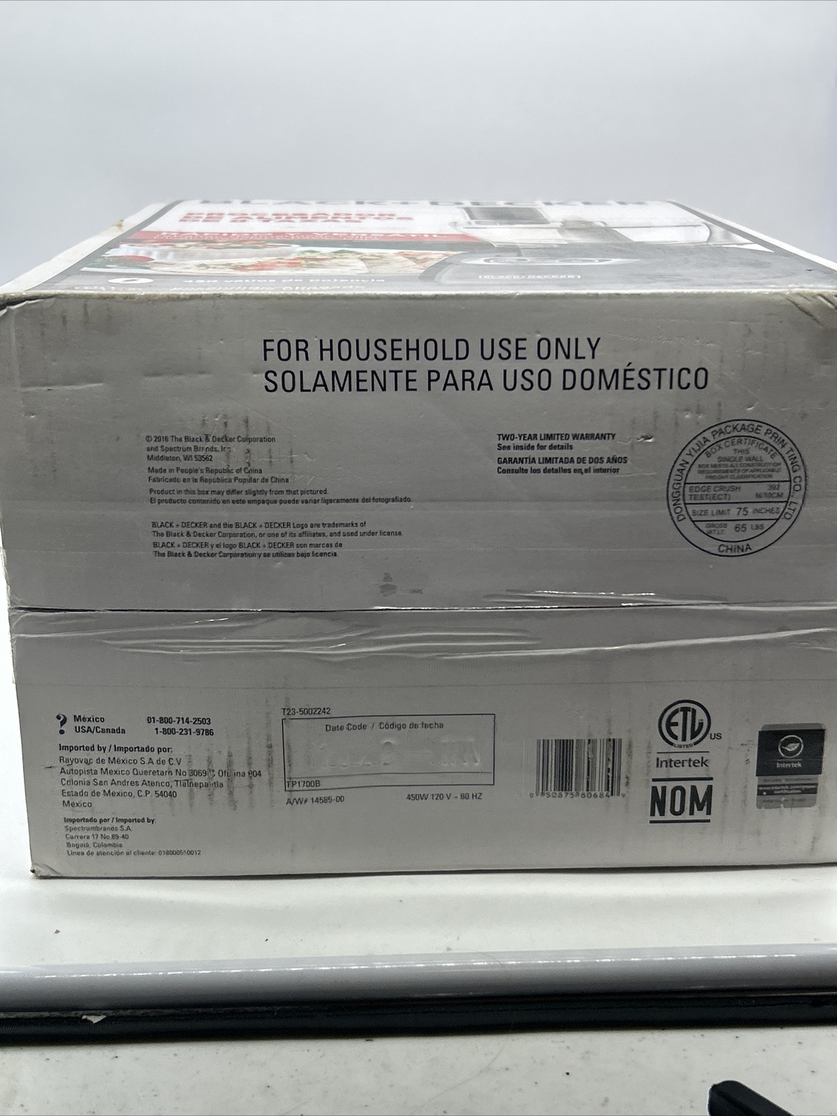Black+Decker 8-Cup Food Processor FP4200B Brand New Opened Box Top. Never Used