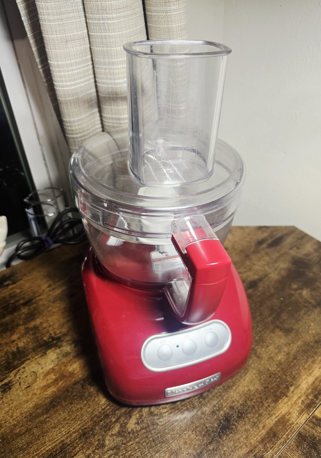 Kitched Aid Food Processor Model KFP74QER1 Red Color 2 Blades 72 Oz / 2 Litros.