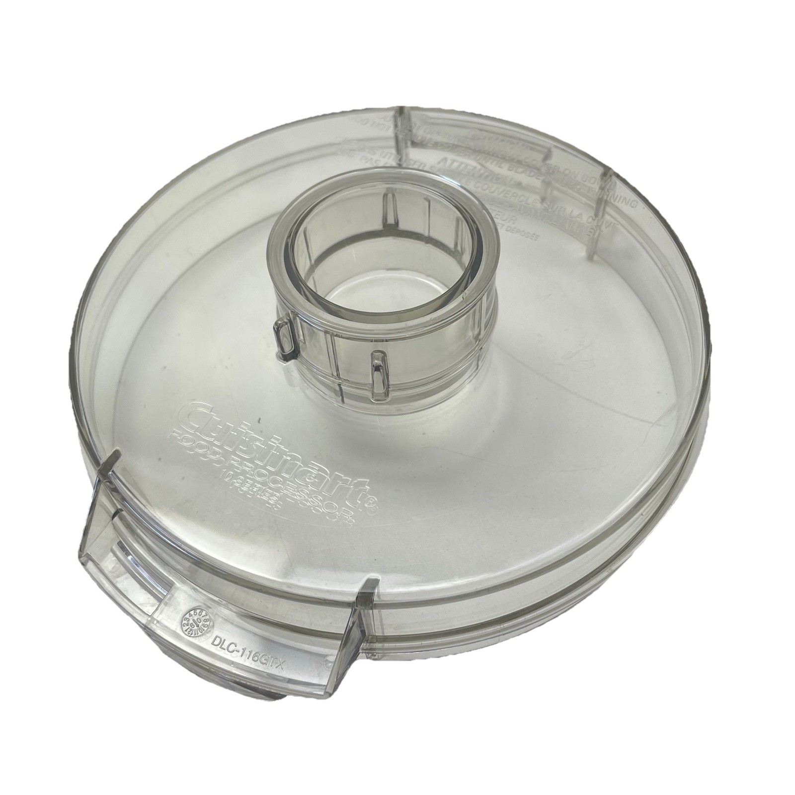 Cuisinart Pro Classic Food Processor DLC-116GTXT Flat Clear Lid & Cover Cap