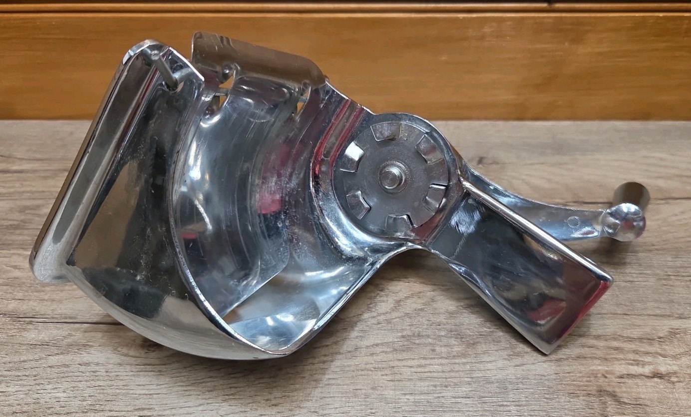Saladmaster Food Processor With Stand And 5 Cone Attachments & Shield As Shown