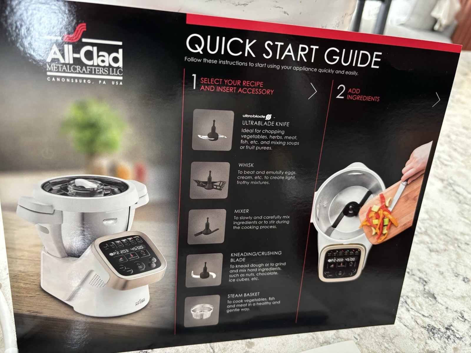 All-Clad Prep&Cook Cooking Food Processor HP5031 White