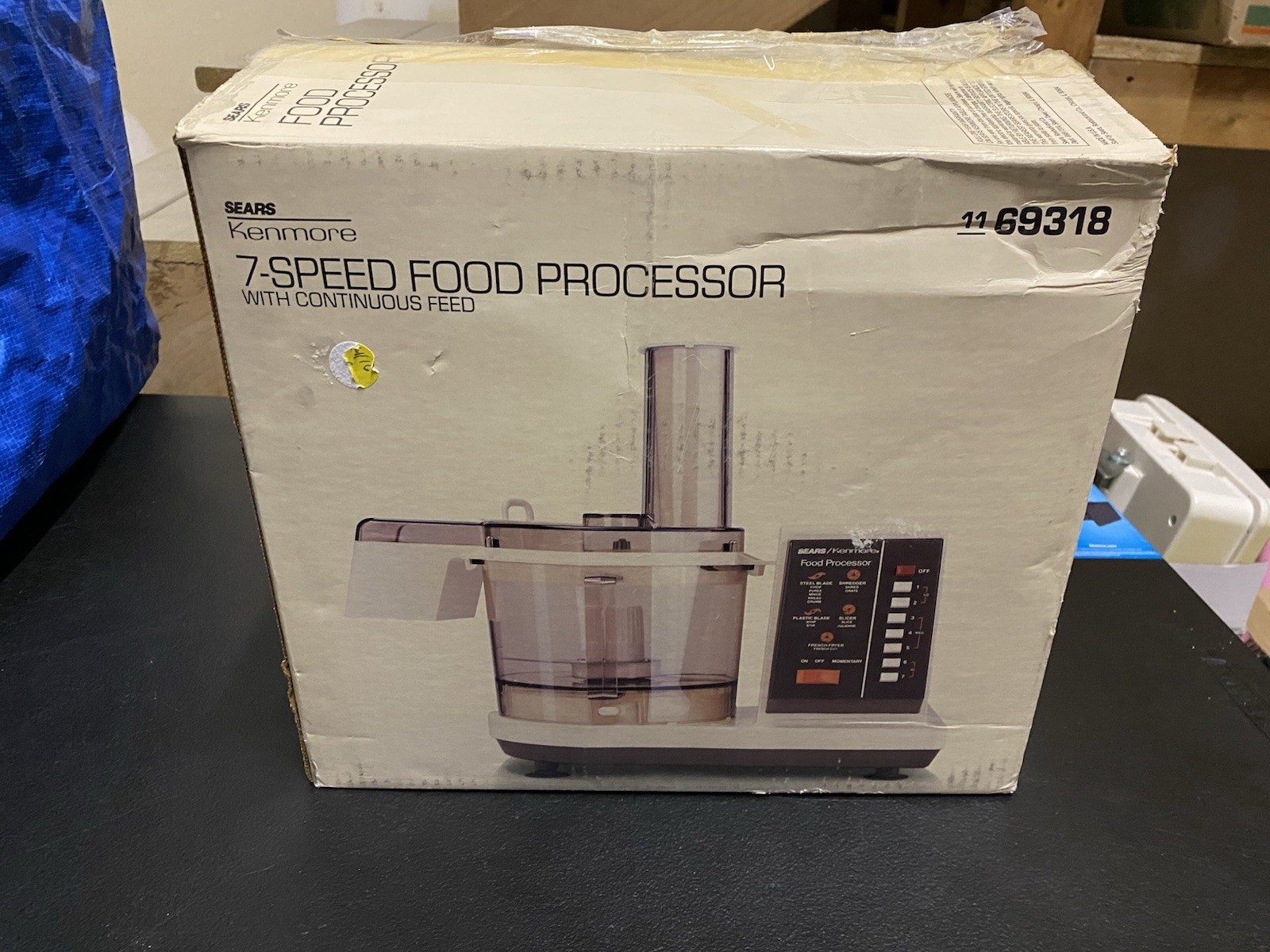 Vintage Kenmore 7-Speed Food Processor Sears Complete Tested Box Shred Slice