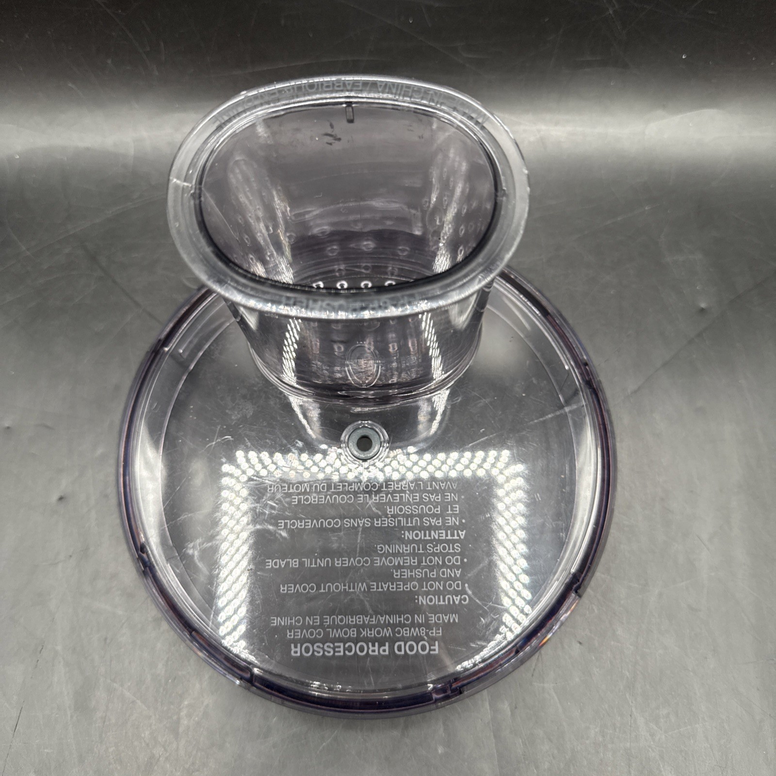 Cuisinart FP-8 Food Processor Work Lid Cover Only FP-8WBC OEM Replacement Part