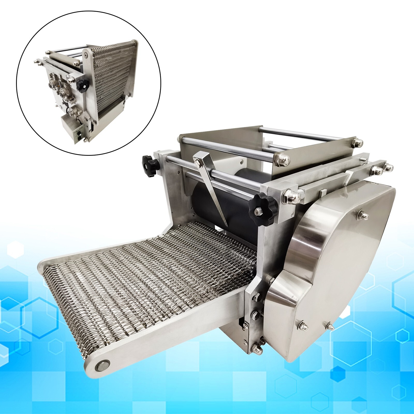 110V 400W 4.7″ Automatic Tortilla Machine 1-6mm Thickness Stainless Steel