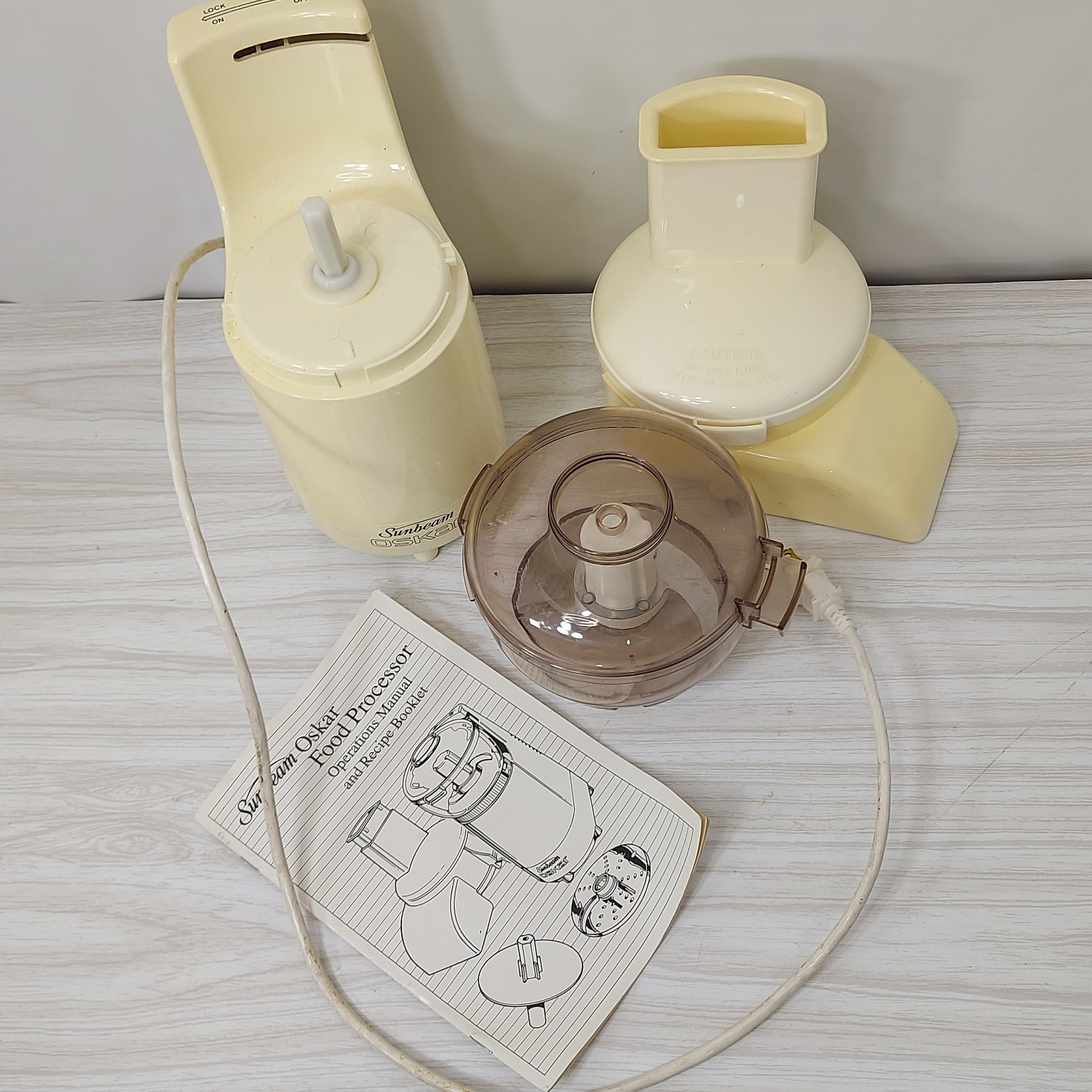 Sunbeam OSKAR Food Processor 14081 Complete Instruction Manual Chop Shred Slice