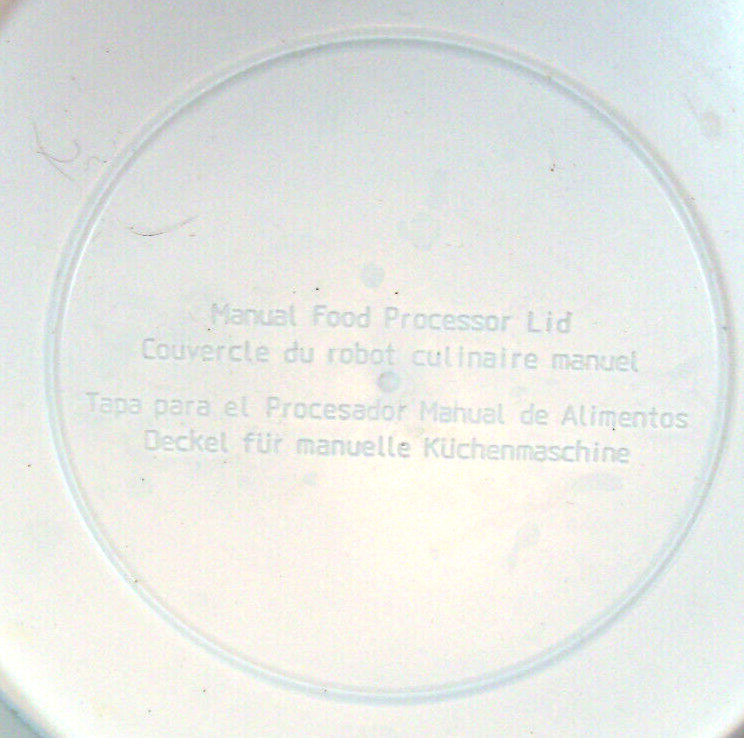 Pampered Chef Manual Food Processor 2581 – Replacement Lid