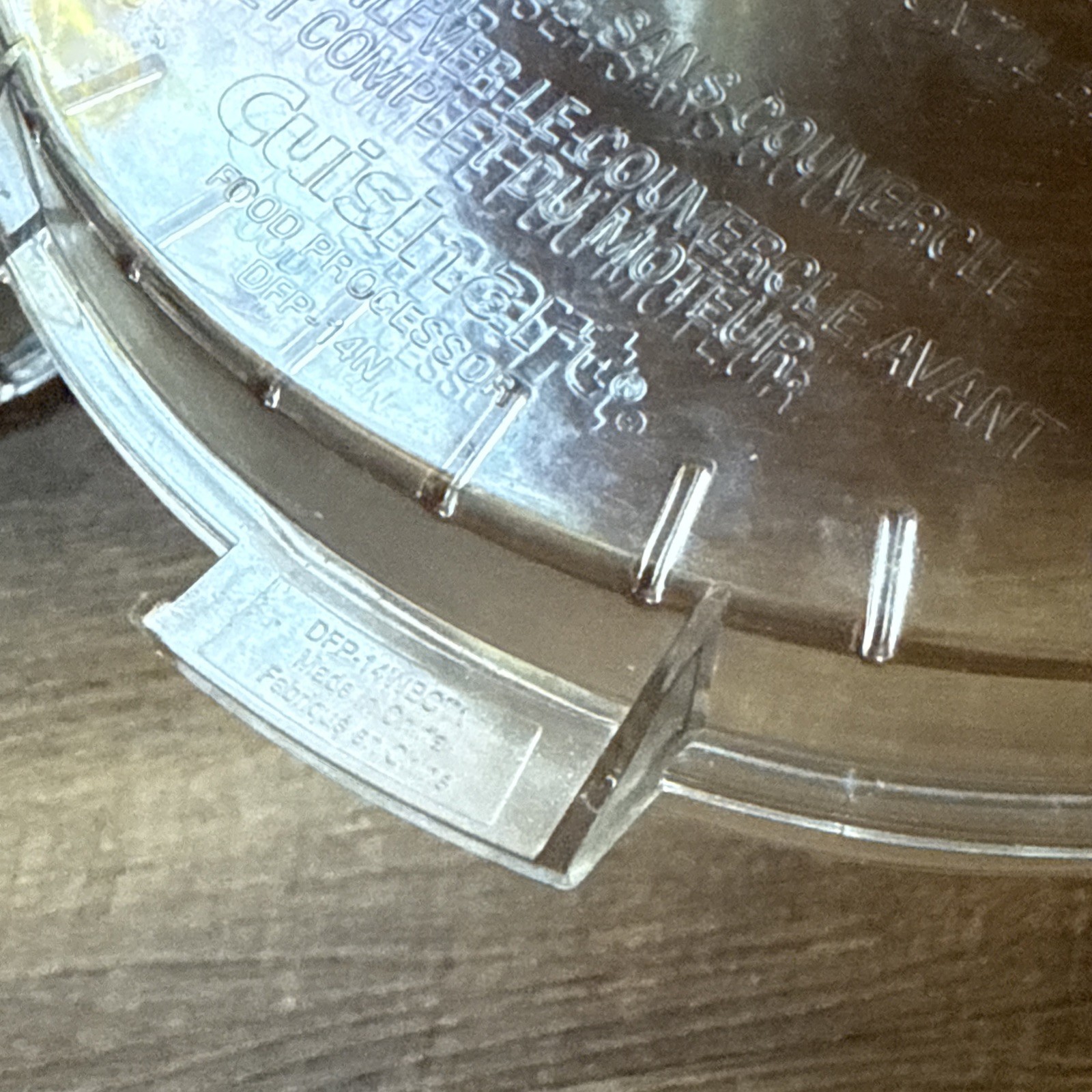 Cuisinart DFP-14N Custom 14 Food Processor Work Bowl Lid + Chute DLC-2014-PT1