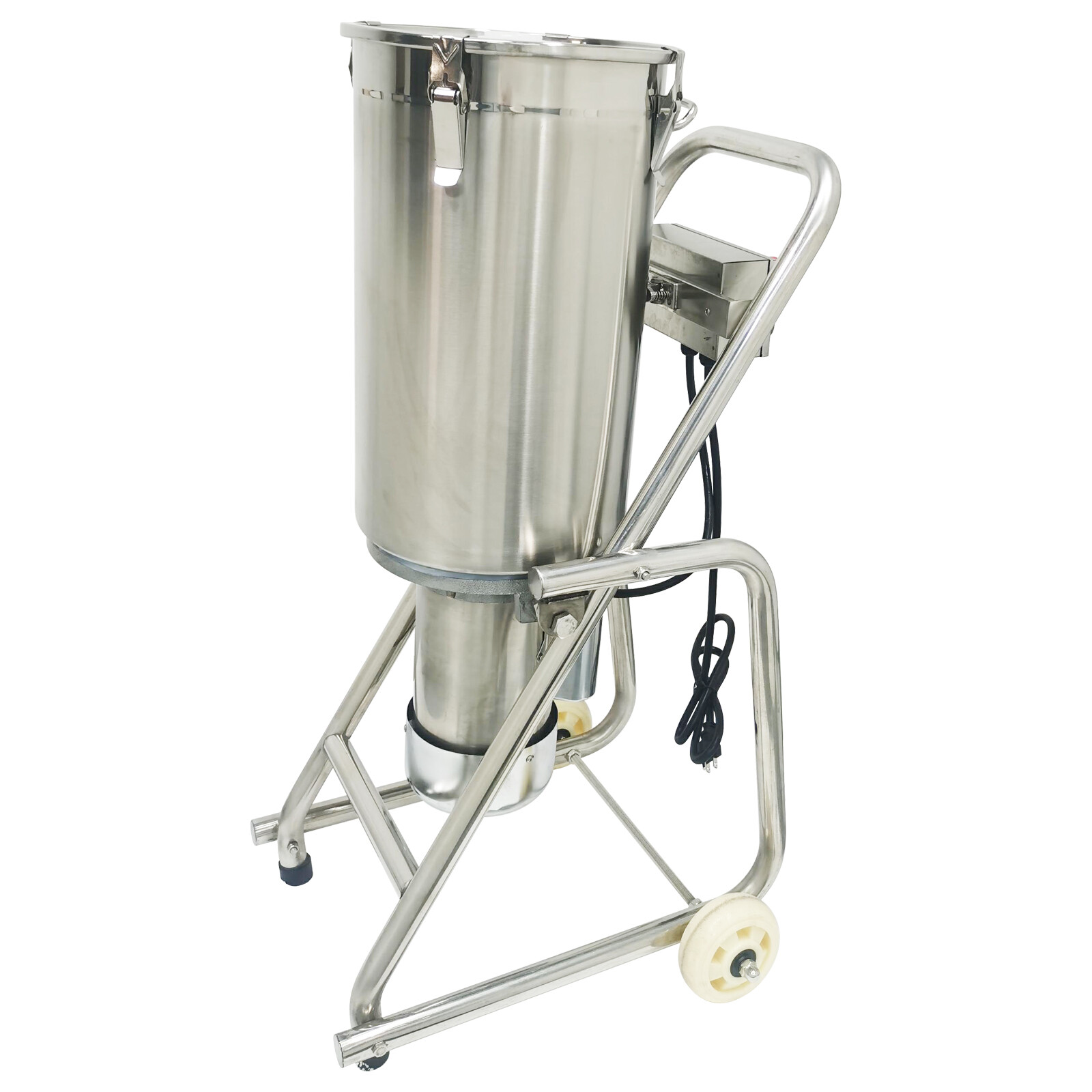 110V 32L Commercial Vegetables Fruits Ginger Garlic Crusher with Tiltable Bowl
