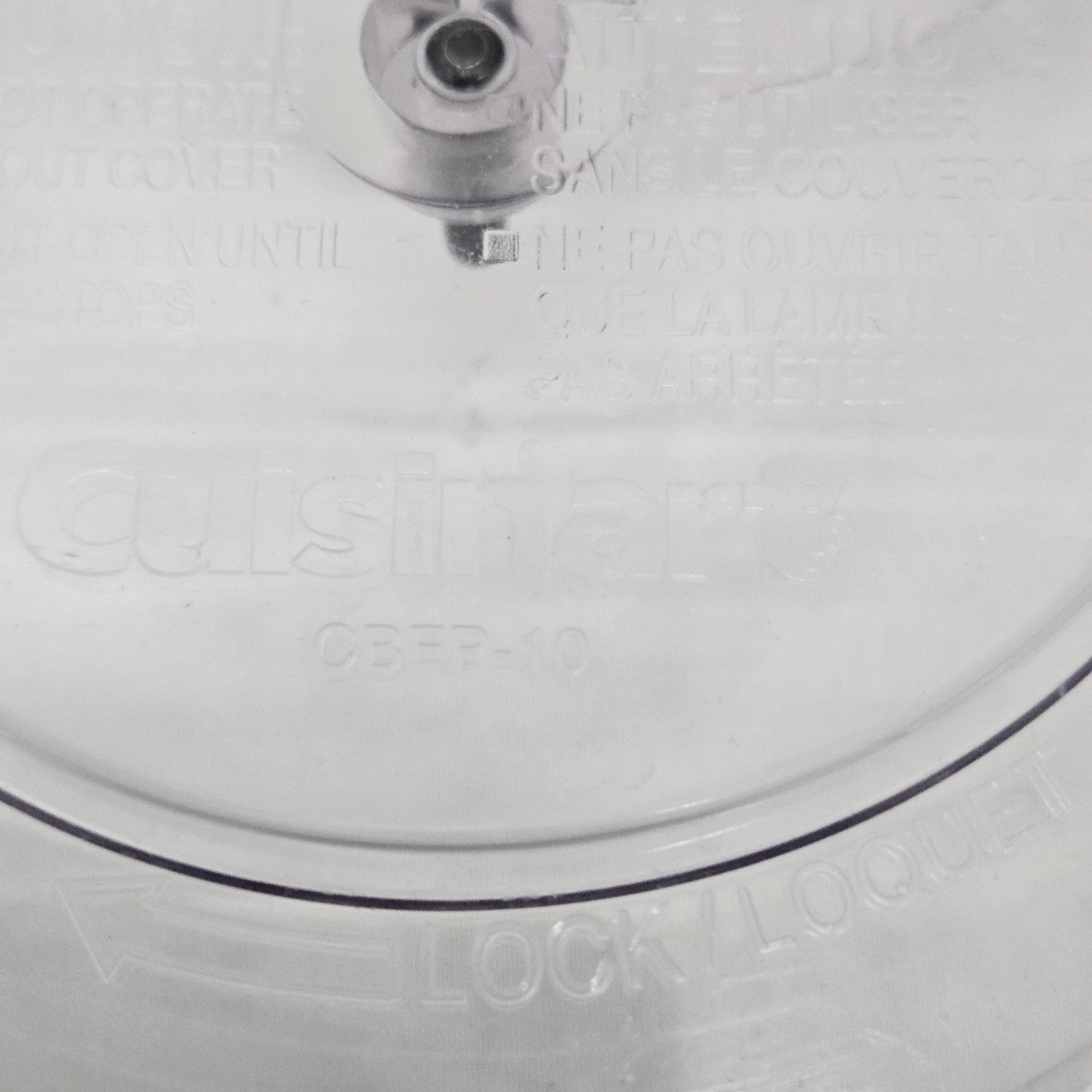 Cuisinart Food Processor Lid Cover Top AFP-7 Replacement Part Lid and Pusher