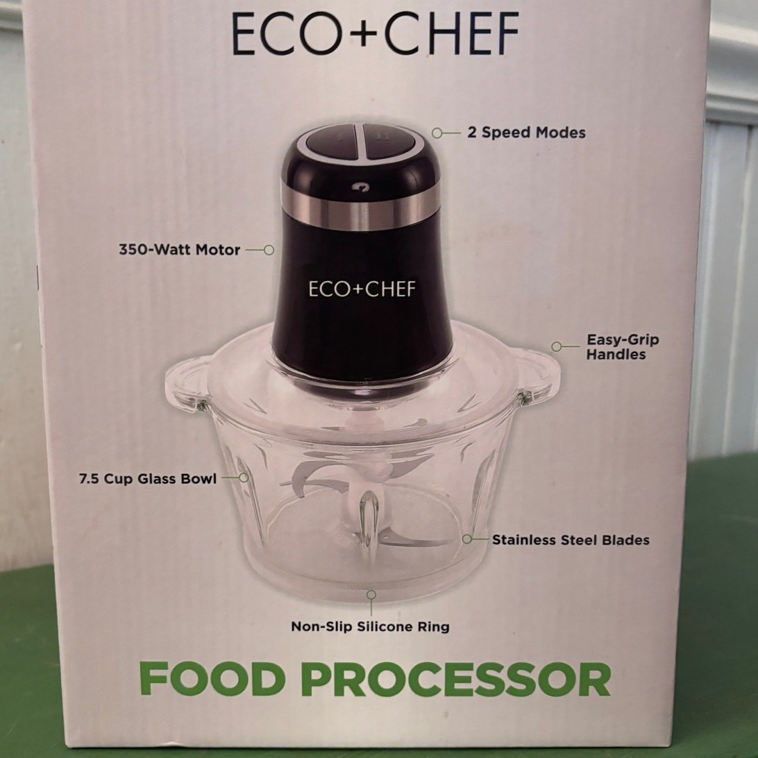 Eco + Chef Food Processor – New in Box – 7.5 Cup Capacity, 350 Watt Motor