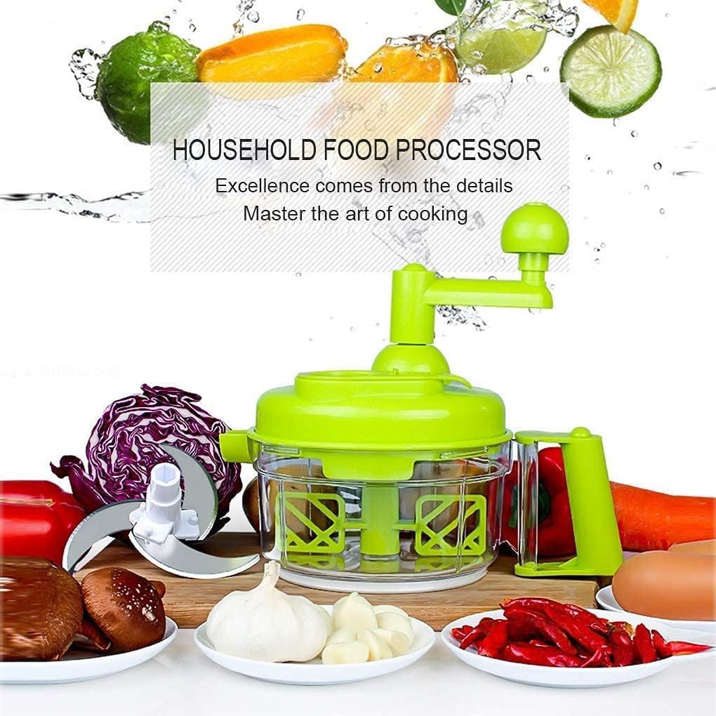 Procesador alimentos manual picador carne verduras frutas con batidor huevo