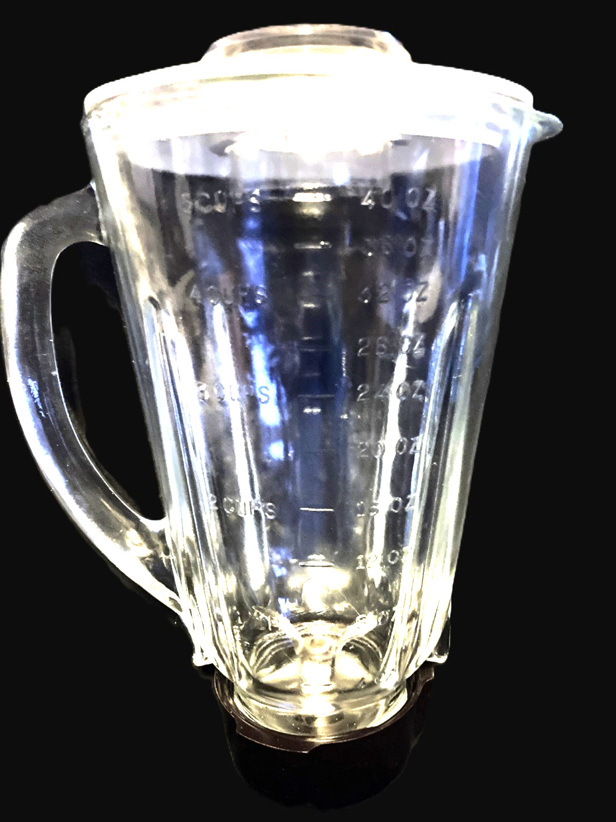 Sunbeam 1980 Food Processor Glass Blender Cntnr COMPLETE Top Blade + PET RESCUE