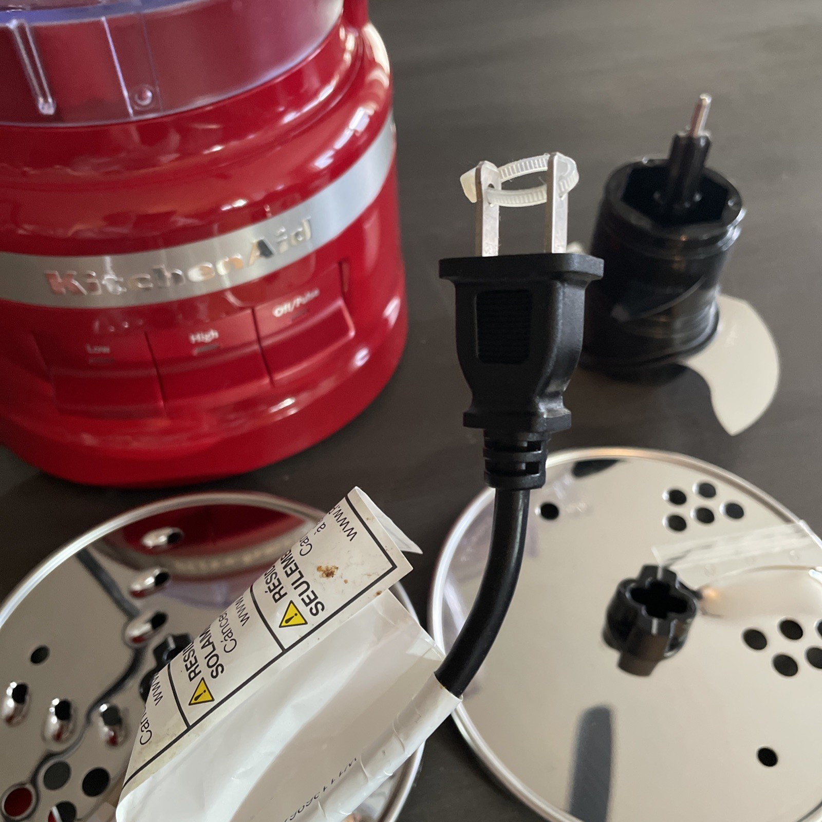 Kitchen Aid Red Household Food Processor E105402 – NBU – All Parts Included