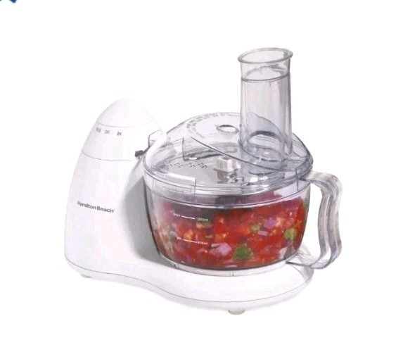 Hamilton Beach 8 Cup Electric Food Processor Chopper White Original Box Tested