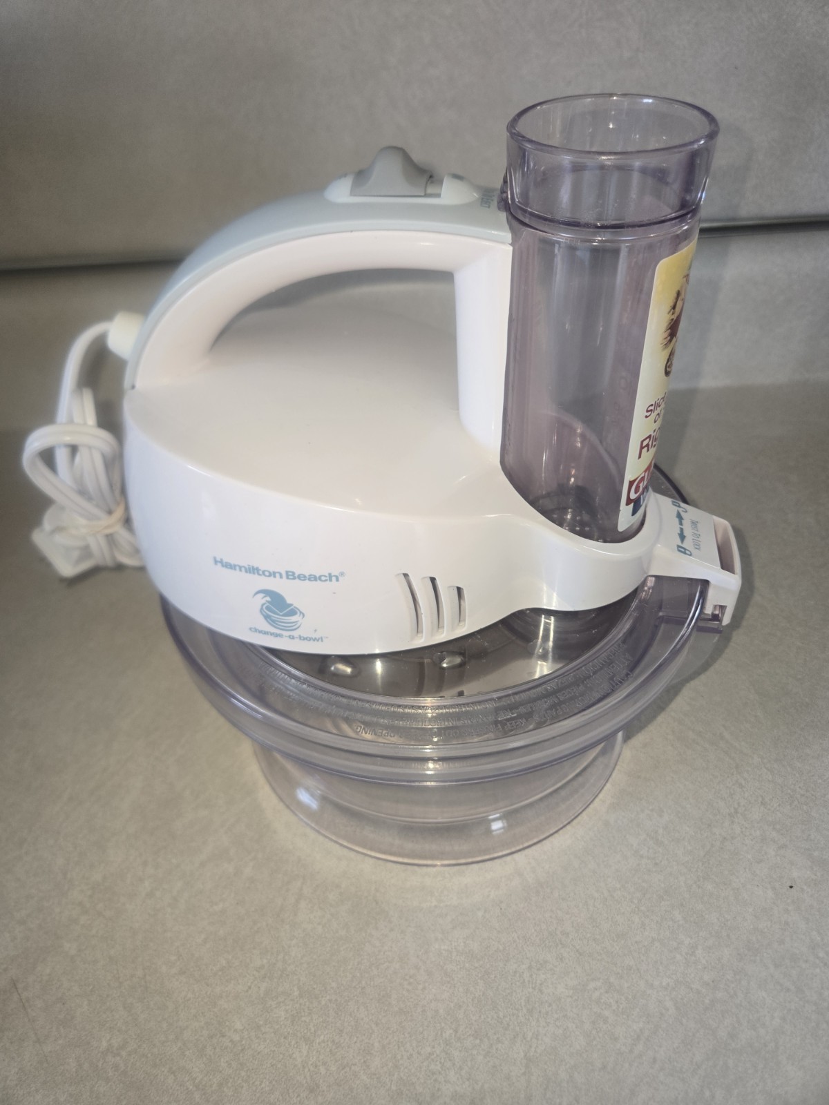 Hamilton Beach Change-A-Bowl Slicer Shredder Processor 70800 Complete Set Tested