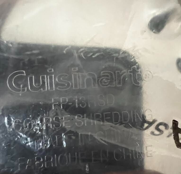 Cuisinart Elemental 13 Cup Food Processor Shredding Blades FP-13RSD and FP-13SD