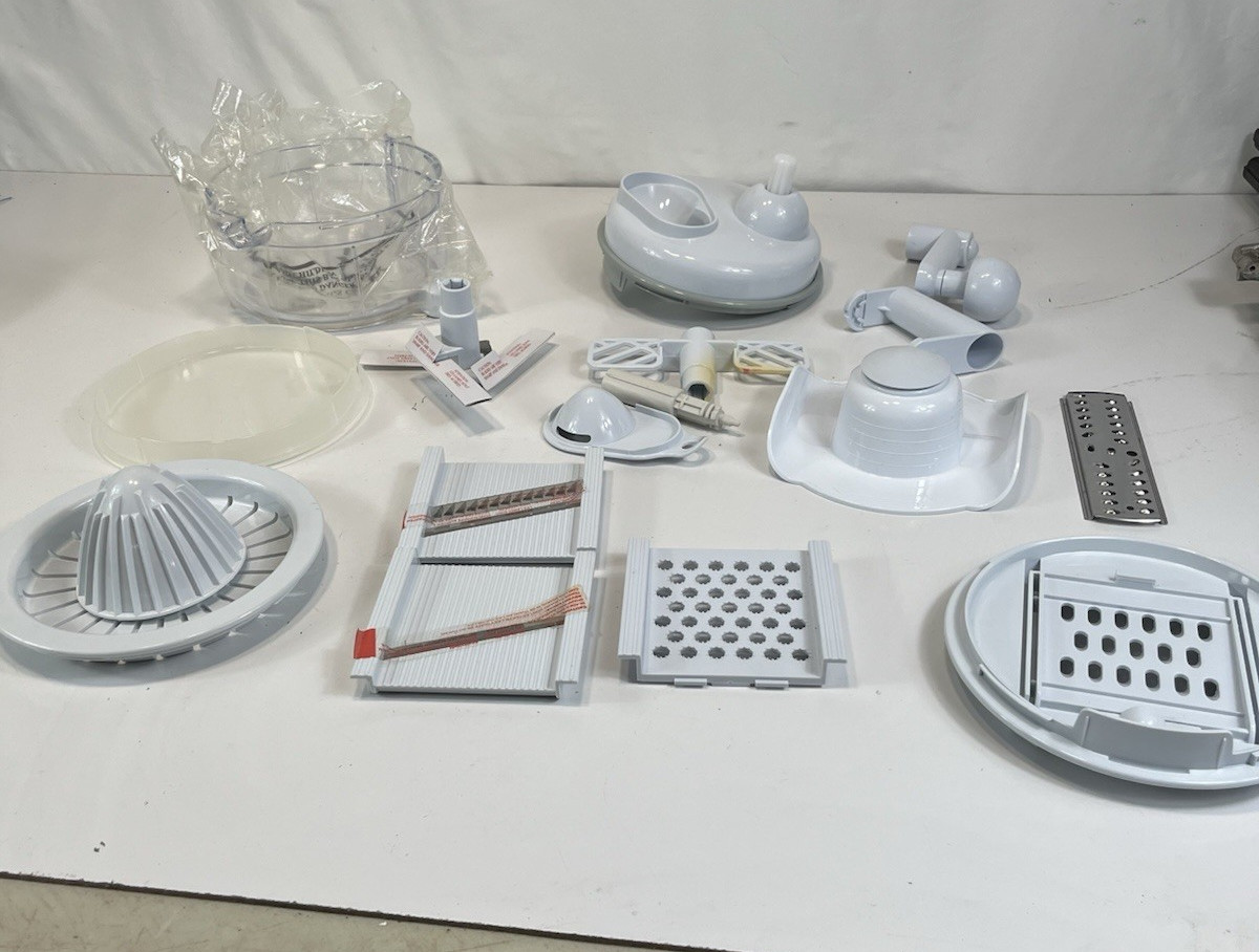 Kitchen Plus 2000 Manual Food Processor Chopper Slicer Open Box Unused Complete