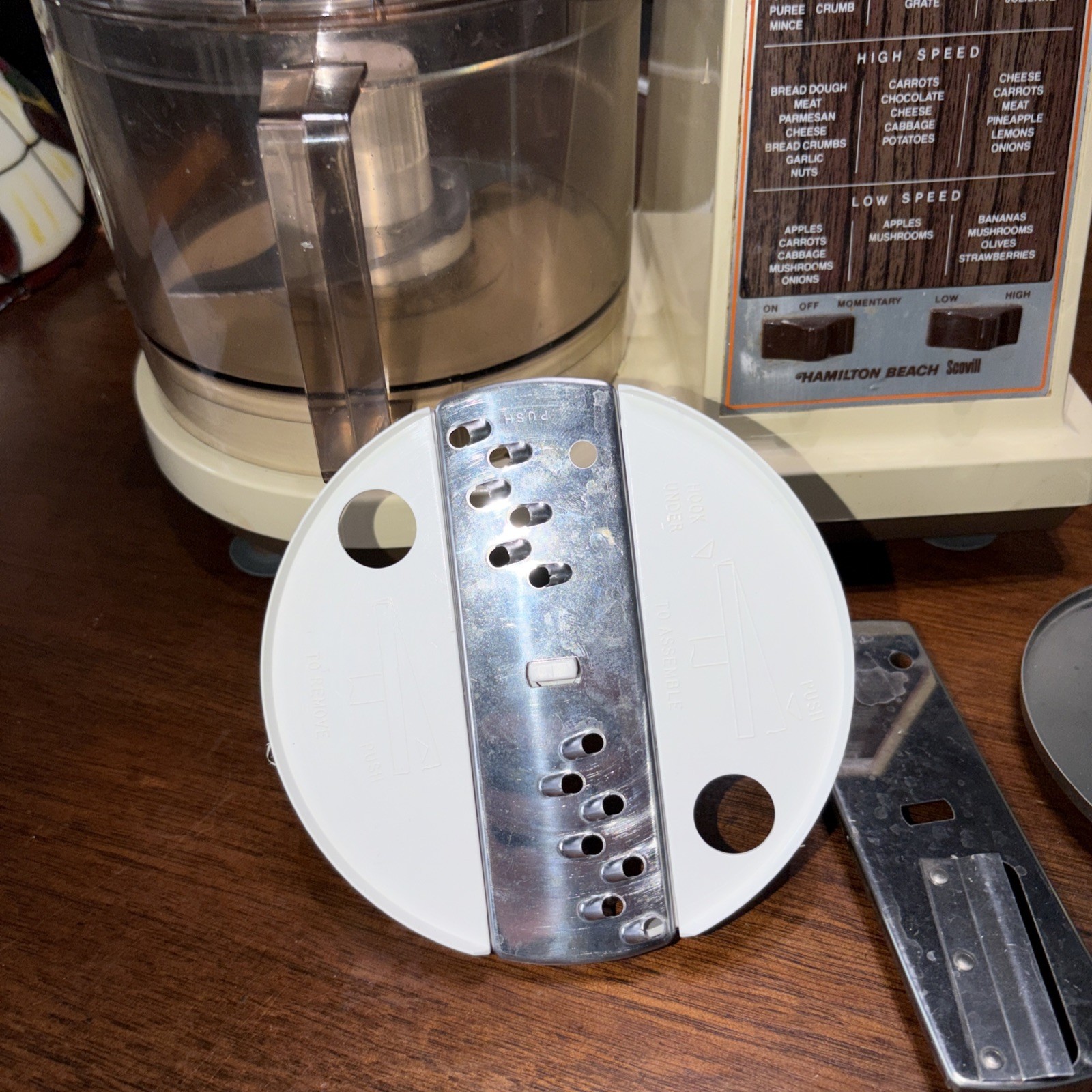 Vintage Hamilton Beach Scovill Dual Speed Food Processor Model 702-3 USA Used