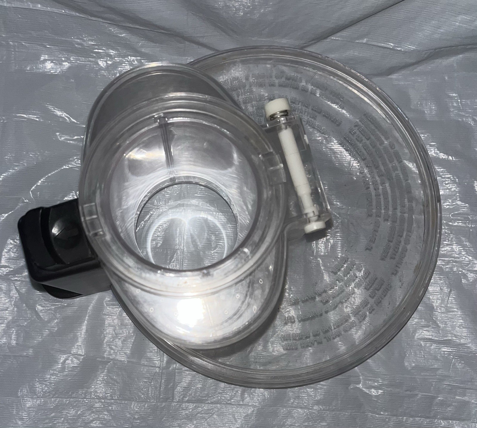 Oster 14 Cup Food Processor FPSTFP4253-DFL Replacement Part Bowl Lid, Feed Tube