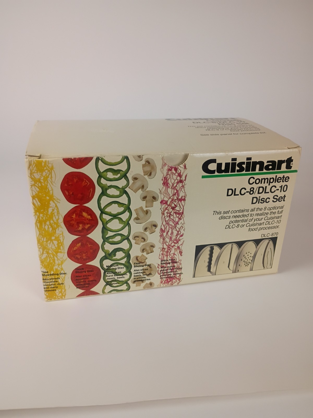 Cuisinart DLC-870 Complete 8pc Disc Set DLC-8/DLC-10 Food Processor New