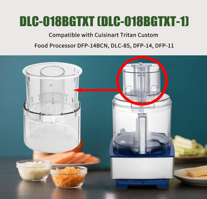 DLC-018BGTXT DLC-018BGTXT1 Big Pusher&Sleeve set Compatible with Cuisinart | Ass