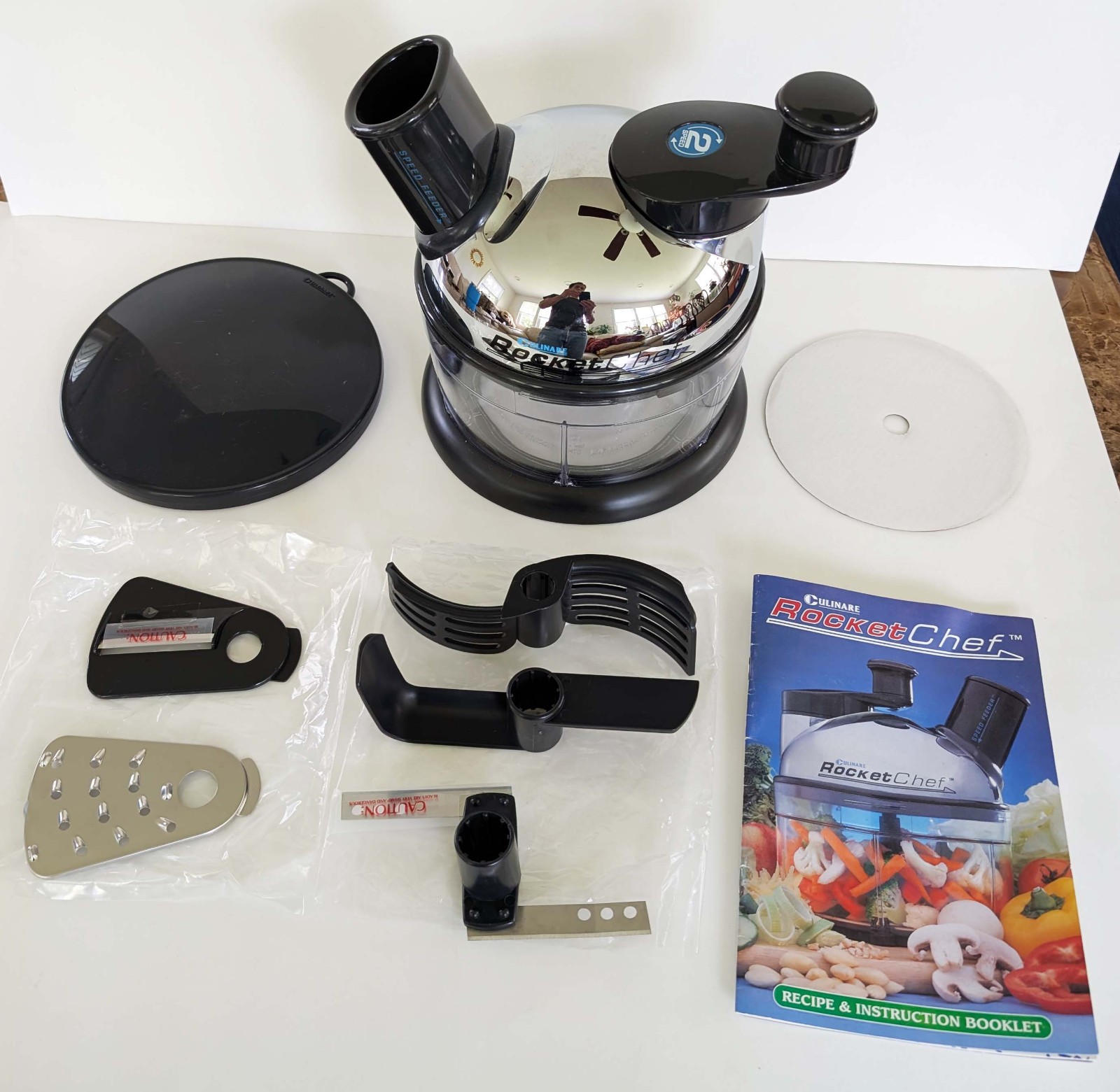 NEW Culinare Rocket Chef Food & Ice Cream Processor Hand Powered Vegetables
