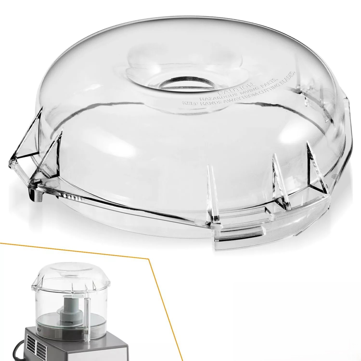 106458S Cutter Bowl Lid Fit for Robot Coupe R100B,R100BCLR,R101B,R2,R2B, R2 Dice