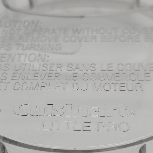 Cuisinart DLC-504TX Little Pro Handy Prep DFP-3 Food Processor Lid & Pusher Only