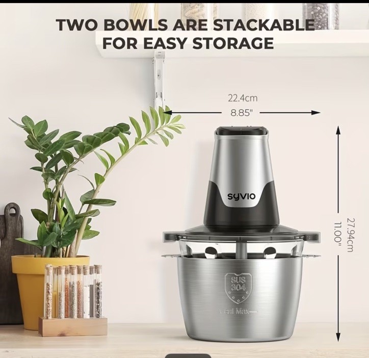 High quality food processor wit 2Bowls mini electric foodchopper for baby/Adult