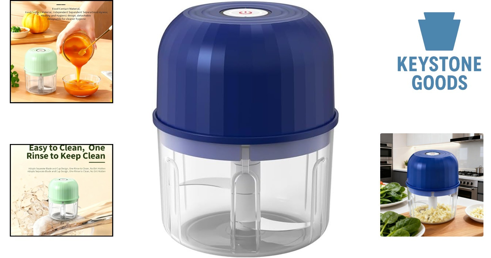 260ml Wireless USB-C Food Processor – Portable Electric Chopper for Garlic, H…