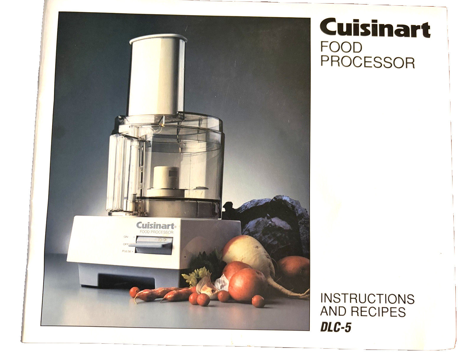 Cuisinart Basic Food Processor DLC-5 + Instructions Excellent Very Heavy