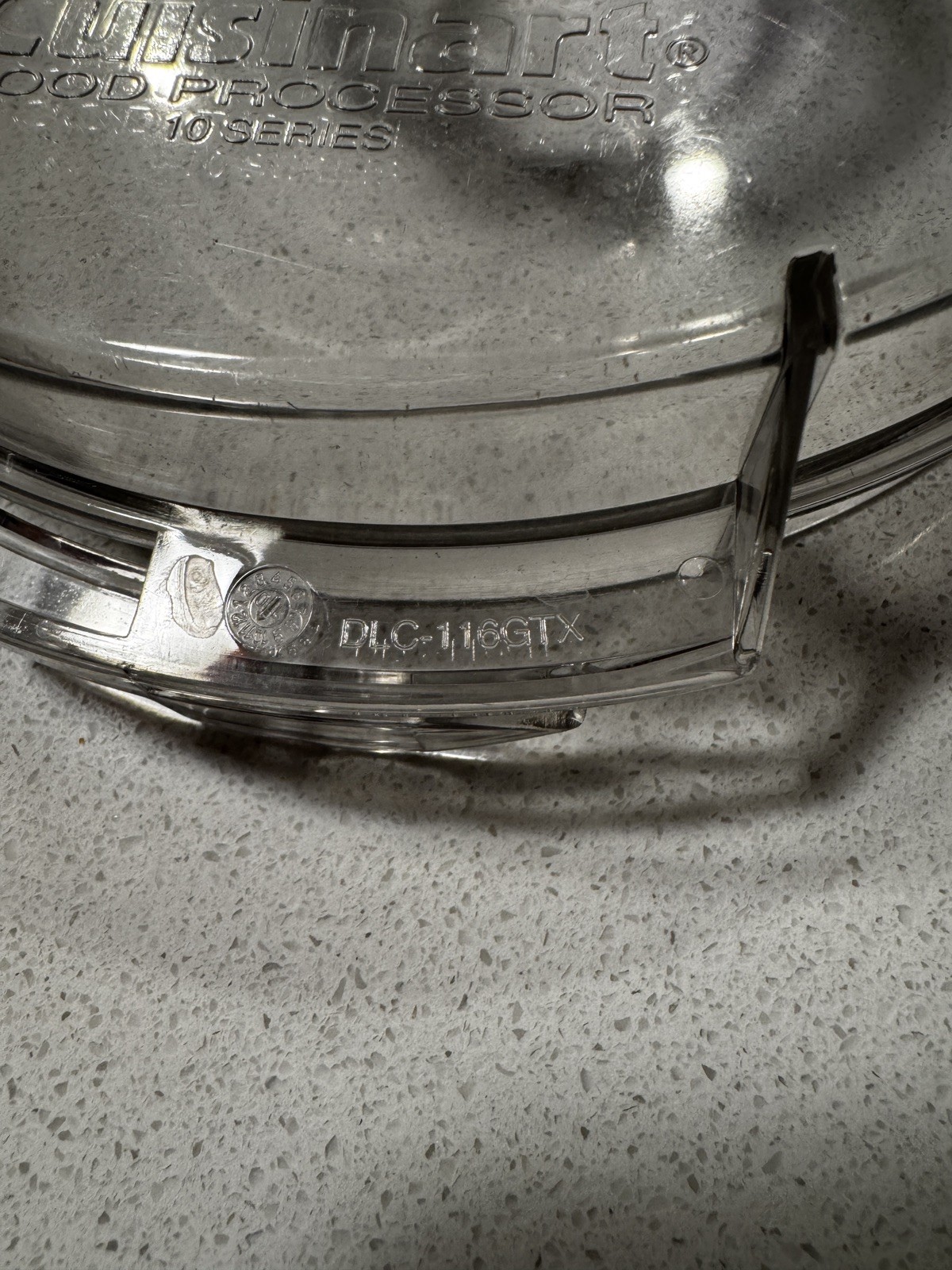 Flat Cover Lid with Cap DLC-116GTX for Cuisinart Pro Classic Food Processor
