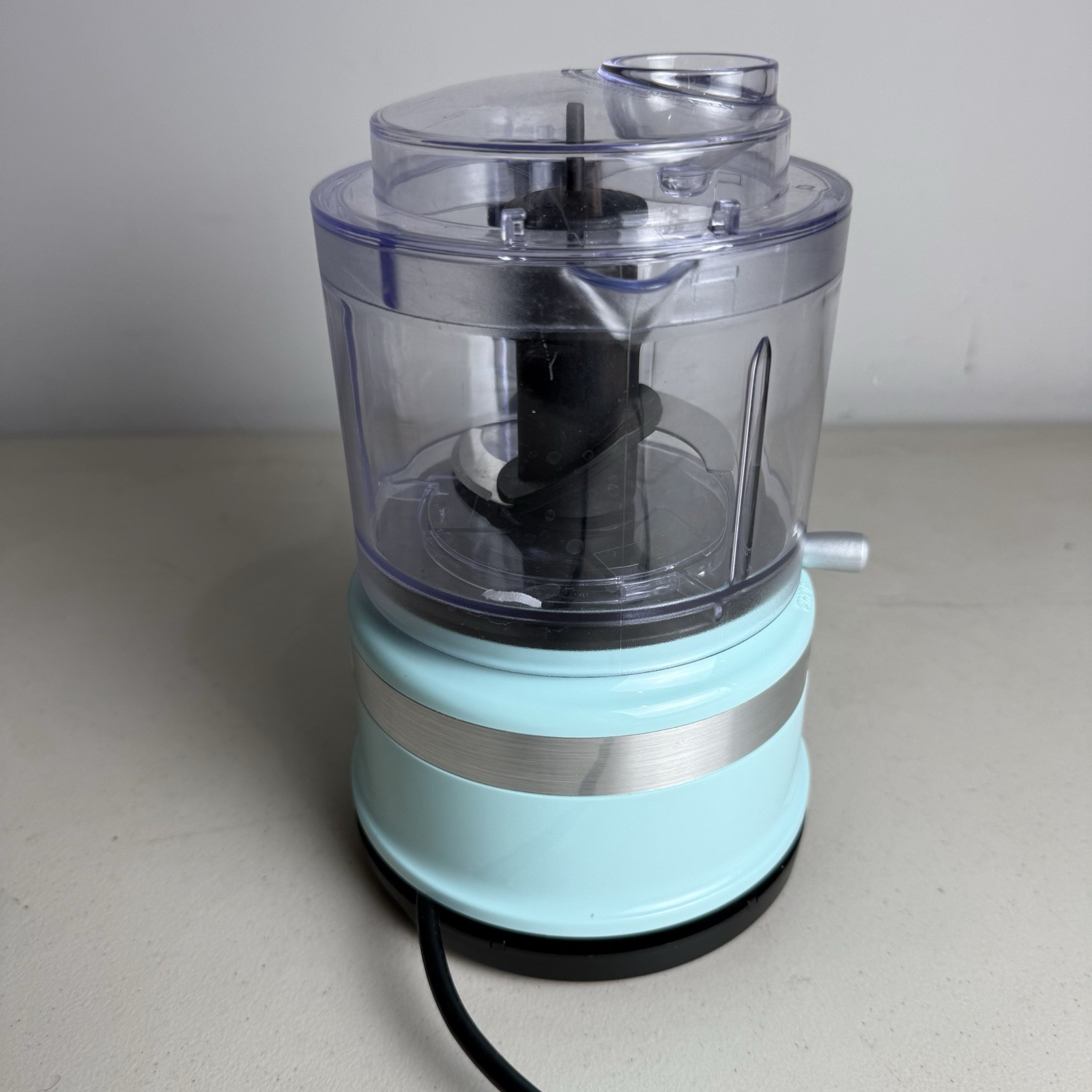 KitchenAid KFC3516IC 3.5-Cup Food Chopper, Teal MISSING LID READ