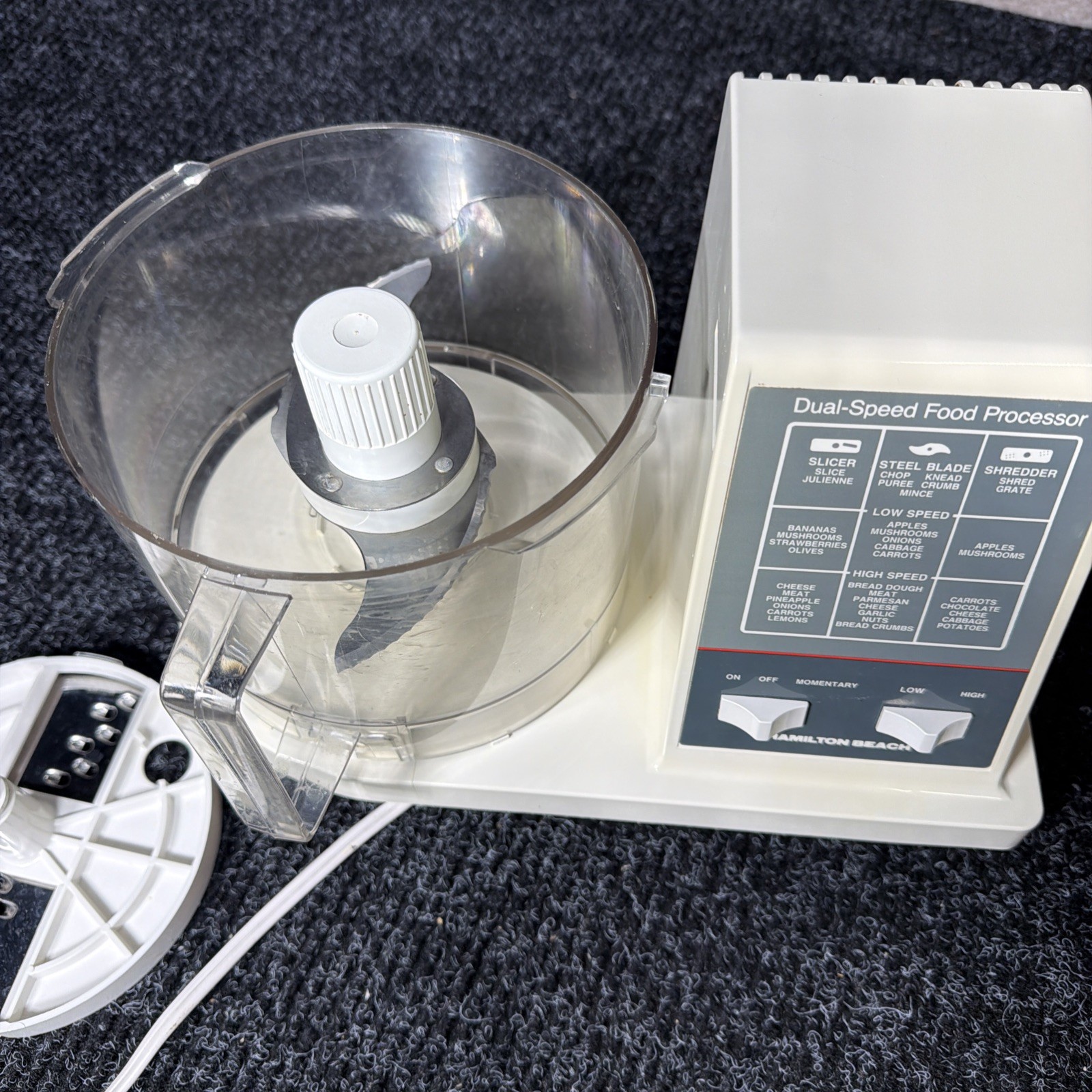 Classic Hamilton Beach Food Processor 702-5 USA White 3.6A