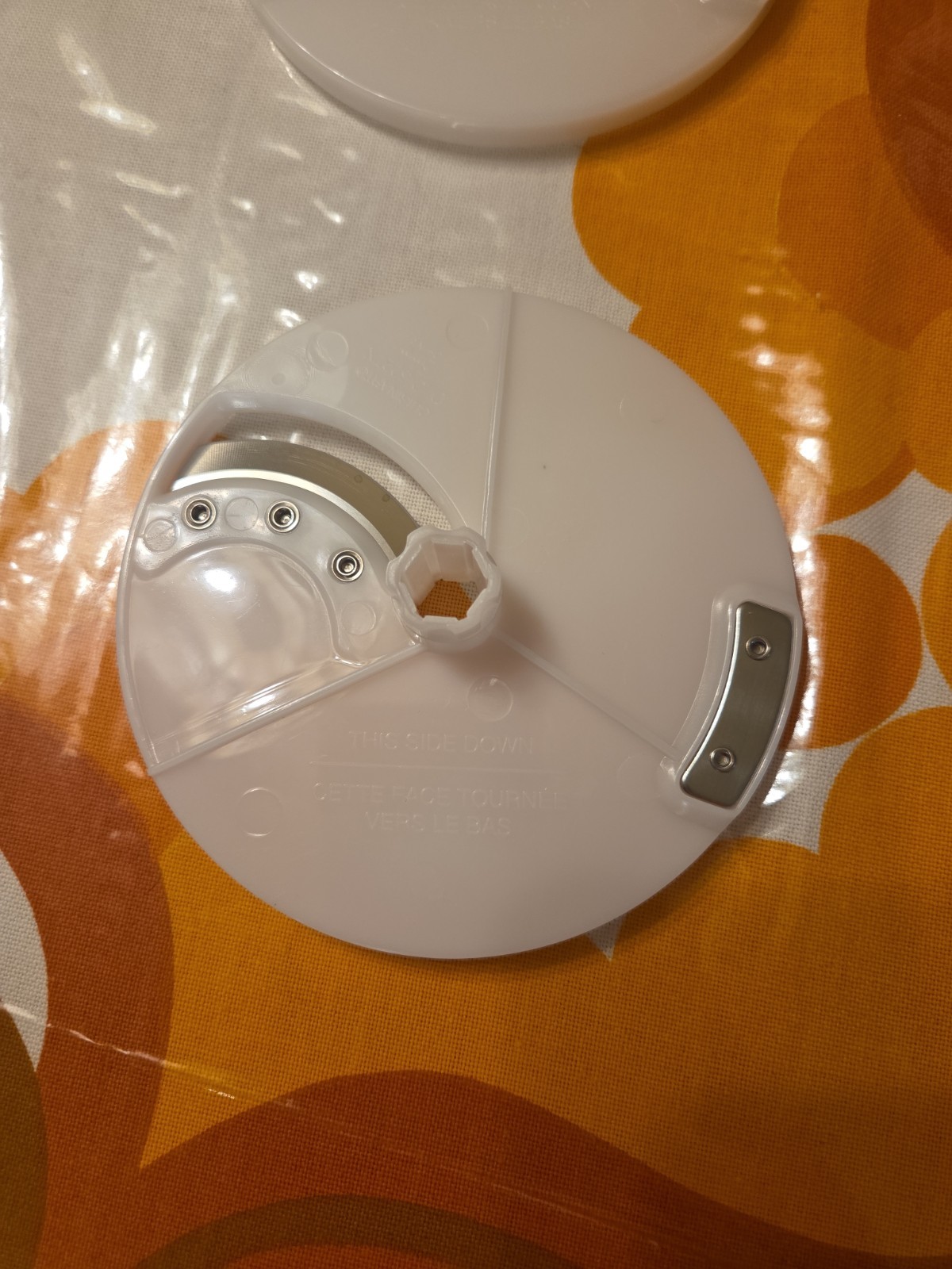 Cuisinart Handy Prep Food Processor DFP-3 OEM Parts (2) Discs (1) Chute