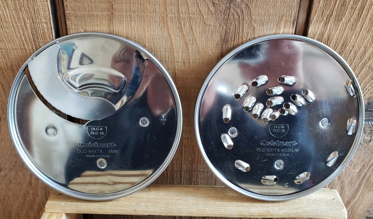 CUISINART DELUXE 11 FOOD PROCESSOR SHREADING/SLICING DISCS DLC 837TX DLC 8 & 10