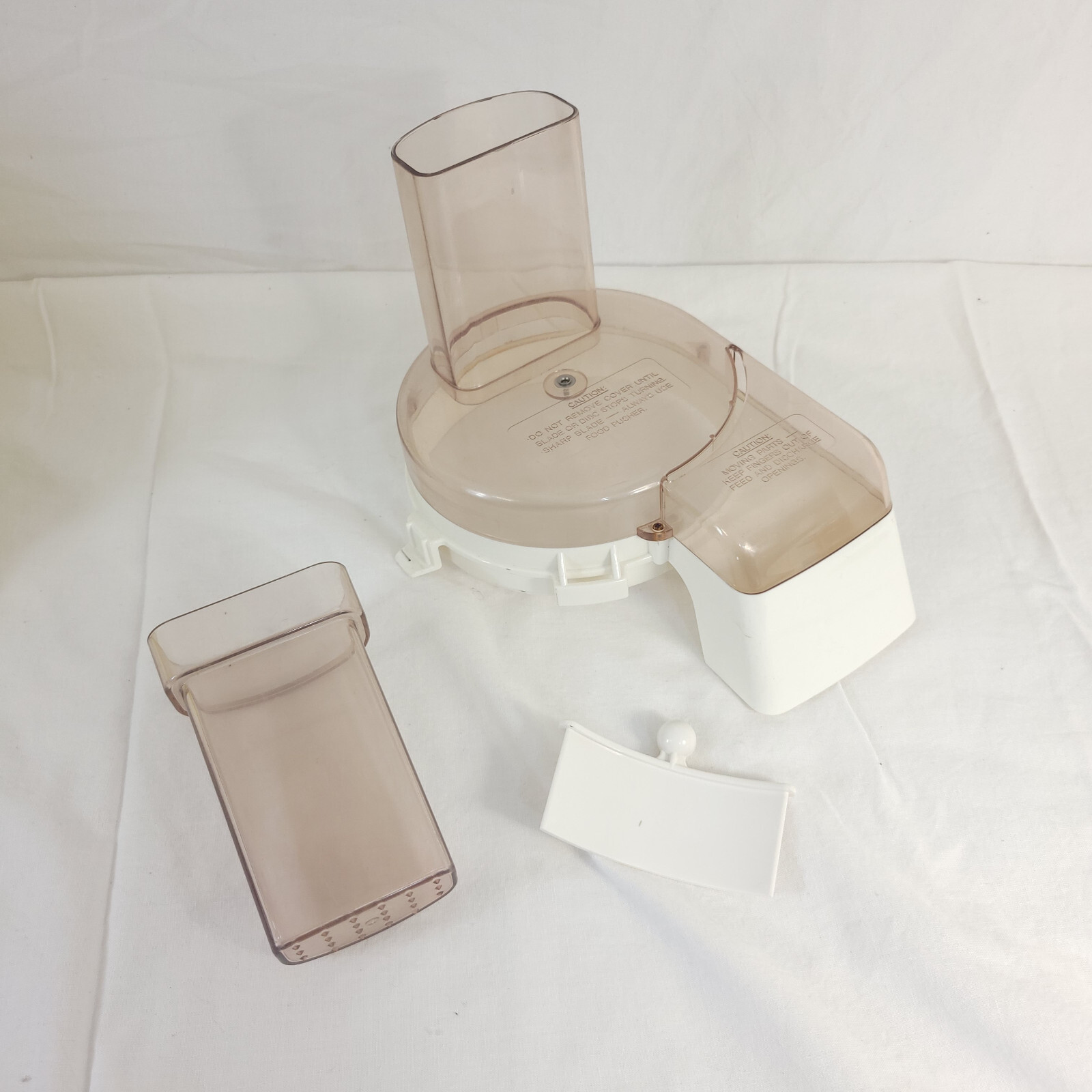 Hamilton Beach Emmie 544 Food Processor Feed Lid part w Food Gate and Pusher